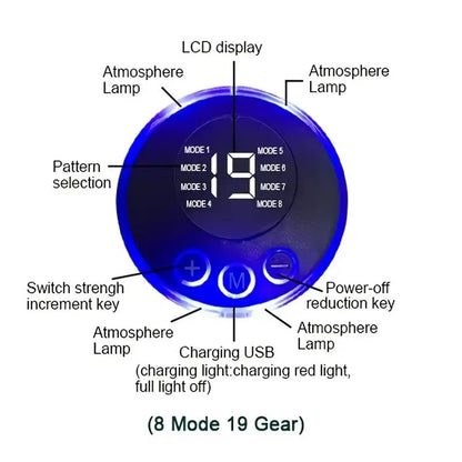 Abdominal Muscle Massager Fitness ABS Arm Training Patches Muscle Exercise Instrument USB Charging Home Men