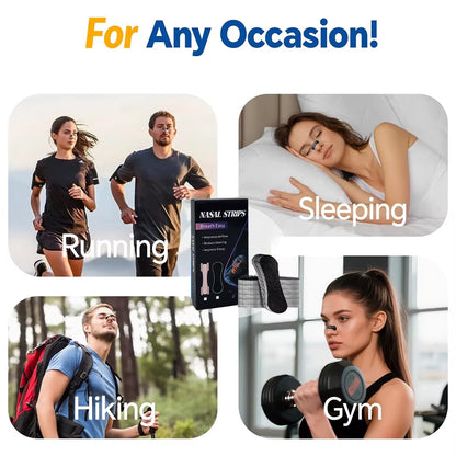 Nasal Strips for Snoring Nasal Patch Correction Physical Expansion Breathable Nasal Patch Better Sleep Anti-Snoring Nasal Strip