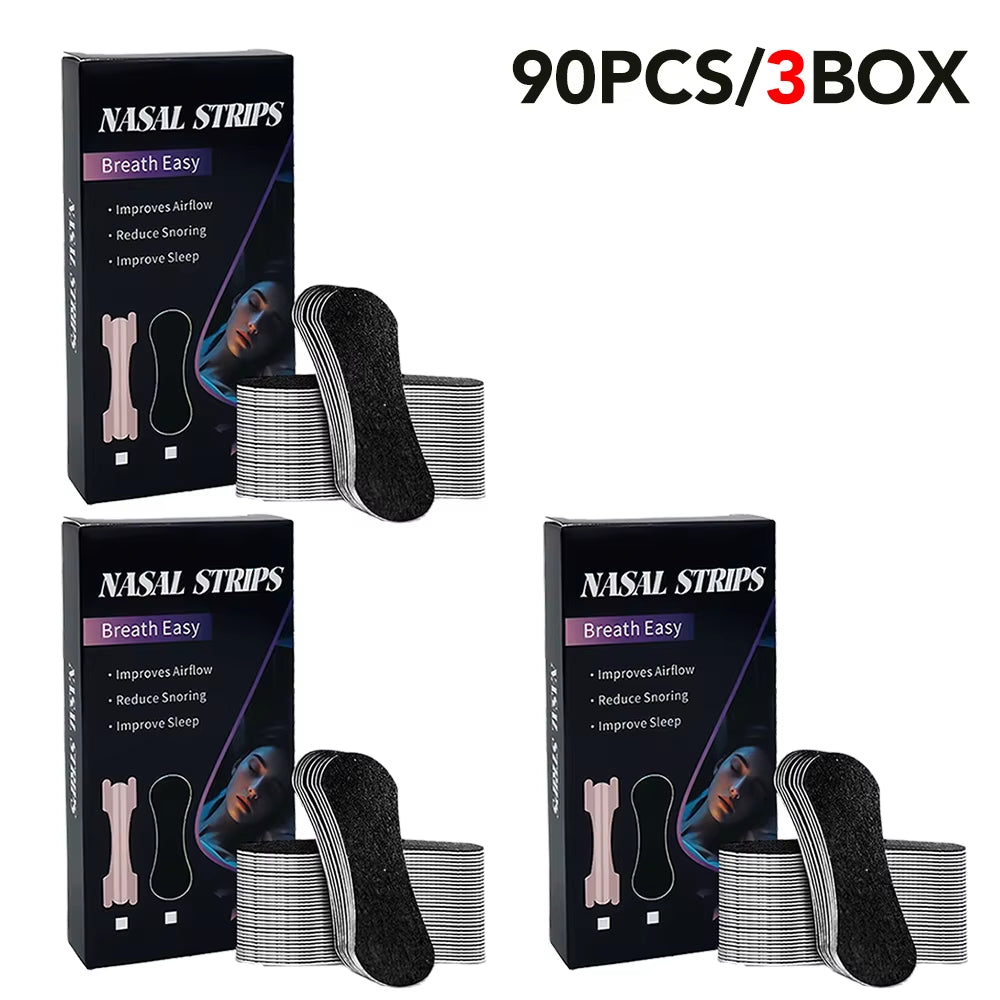 Nasal Strips for Snoring Nasal Patch Correction Physical Expansion Breathable Nasal Patch Better Sleep Anti-Snoring Nasal Strip