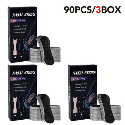 Nasal Strips for Snoring Nasal Patch Correction Physical Expansion Breathable Nasal Patch Better Sleep Anti-Snoring Nasal Strip