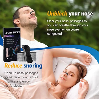 Nasal Strips for Snoring Nasal Patch Correction Physical Expansion Breathable Nasal Patch Better Sleep Anti-Snoring Nasal Strip